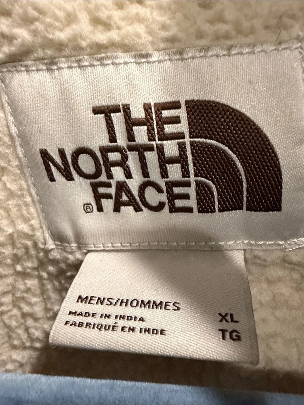 The North Face Men's Gray Plaid Sherpa Shirt Jacket with Yellow Accents